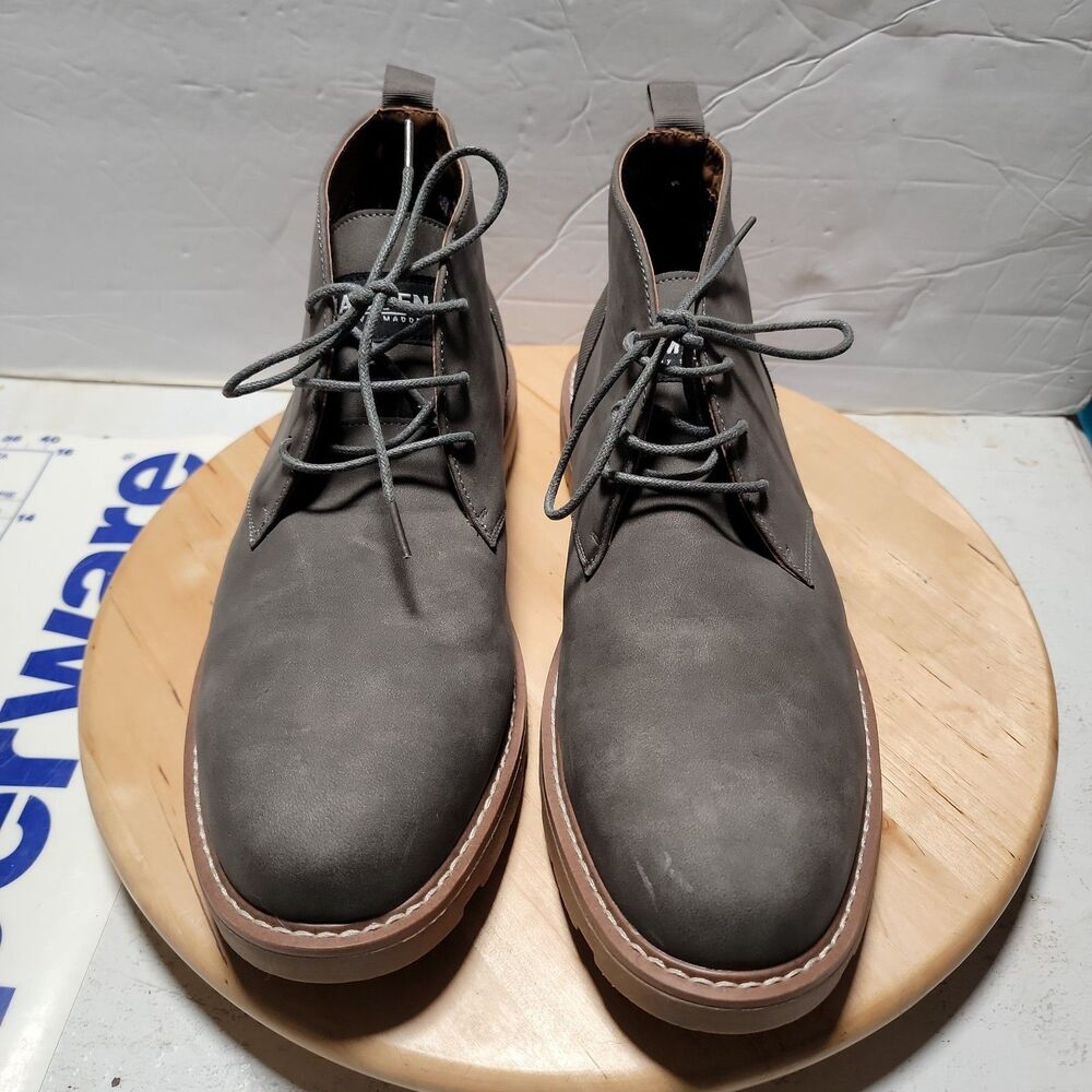 Steve Madden Ortholite Lylle Men Suede Gray Boots Size 14